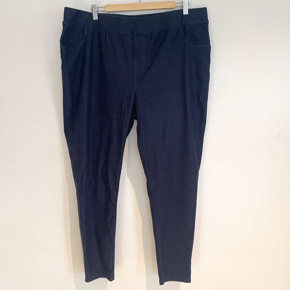A Mtl 1980 Womans Navy Leggings Pants Size 22-24